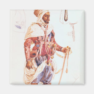 Imán Spahi con su espada, c.1854