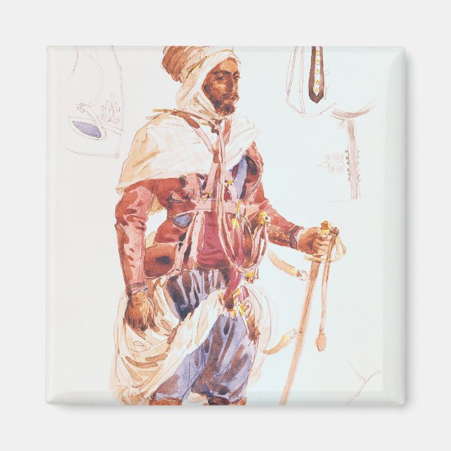 Imán Spahi con su espada, c.1854 (Frente)