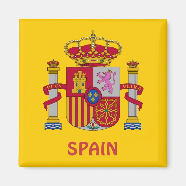 Imán SPAIN* Mimán del Escudo de Armas (Frente)