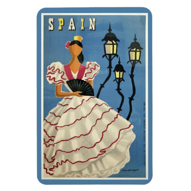 Imán SPAIN Vintage Travel Magnet (Vertical)