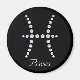 Imán Sparkly Diamond Pisces Symbol