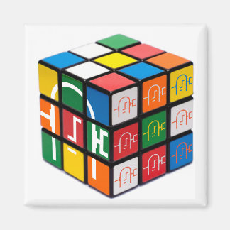 Imán Spatula City Cube Square Magnet