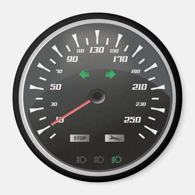 Imán Speedometer para Geeks Nerd (Frente)