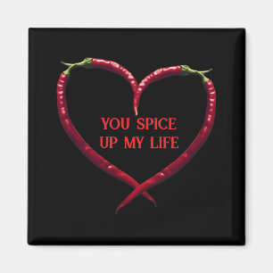 Imán Spicy Chili Pepper Heart