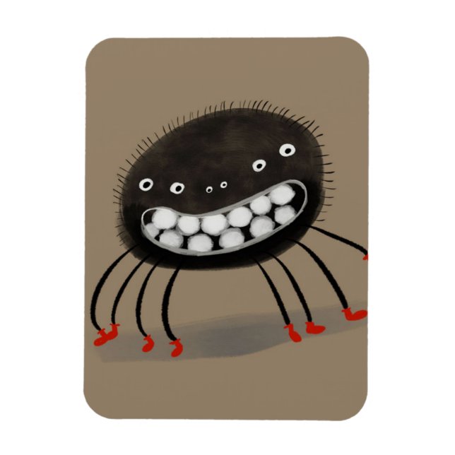 Imán Spider Aovers Gift | Un Monstruo Araña Sonriente (Vertical)