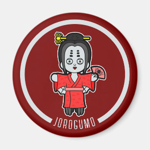 Imán Spider Lady Jorogumo   Yokai japonés