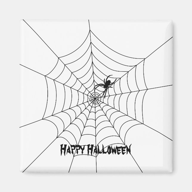 Imán Spider Web Halloween Magnet (Frente)