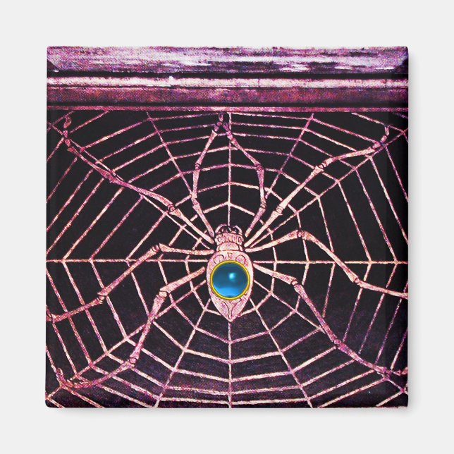 Imán SPIDER Y WEB Blue Sapphire Black (Frente)