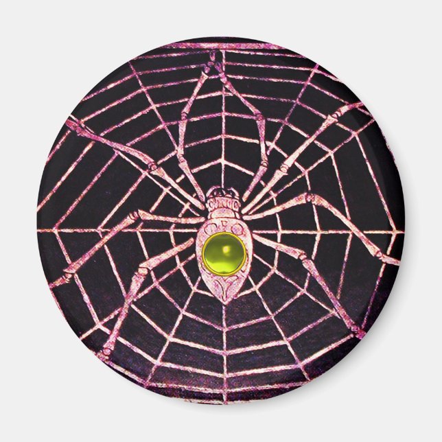 Imán SPIDER Y WEB Yellow Topaz Black (Frente)