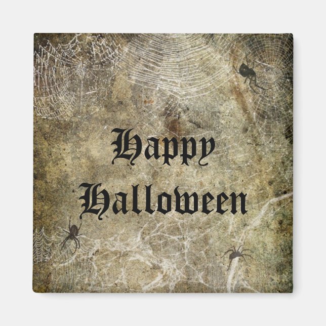 Imán Spiders y Webs Halloween Magnet (Frente)