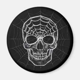 Imán Spiderweb Skull