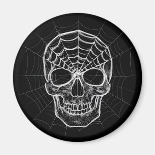 Imán Spiderweb Skull