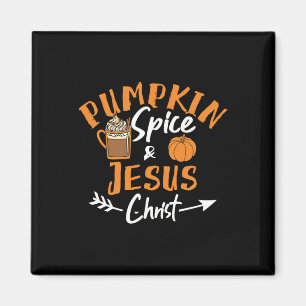 Imán Spin De Calabaza Y Jesucristo Diversión Caer Crist