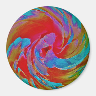 Imán ¡Spinart! El ser fluorescente floral