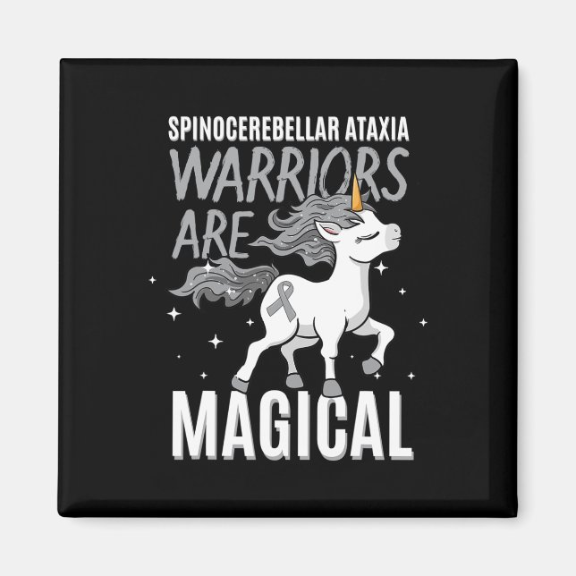 Imán Spinocerebellar Ataxia Warrior Awareness Ribbon Sc (Frente)