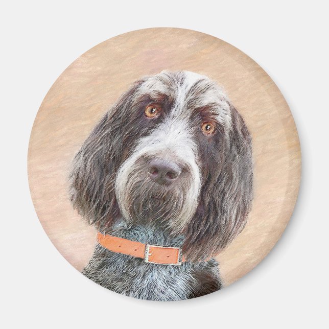 Imán Spinone Italiano Painting - Cute Original Dog Art (Frente)
