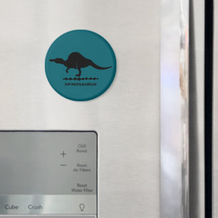 Imán Spinosaurus Dinosaur Silhouette Magnet