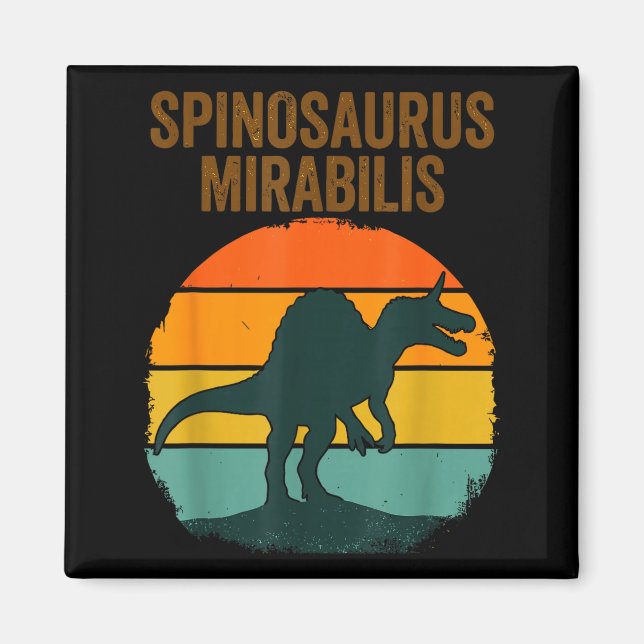 Imán Spinosaurus mirabilis con cuernos nueva especie de (Frente)