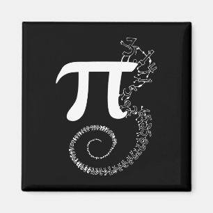 Imán Spiral Pi Math Funny Pi Day 3.14 Ecuación Matemáti