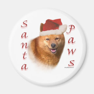 Imán Spitz Santa Paws de Finlandia