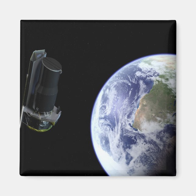 Imán Spitzer saliendo de la Tierra poco después del lan (Frente)