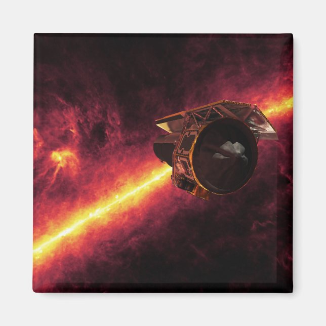 Imán Spitzer visto contra el cielo infrarrojo 2 (Frente)