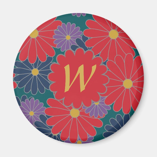 Imán Splashy Fall Floral Magnet (Frente)