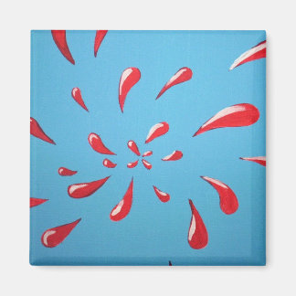 Imán "¡Splat!" Mimán cuadrado