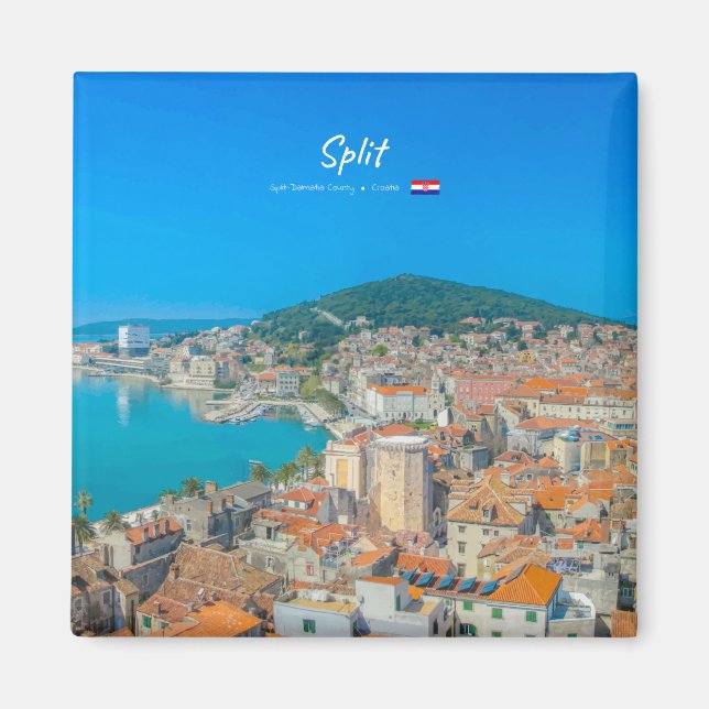 Imán Split, Croacia - Ciudad Costera (Frente)