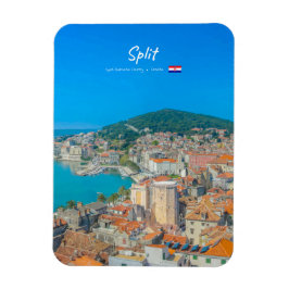 Imán Split, Croacia - Ciudad Costera Redondeada