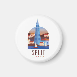 Imán Split Croacia Dalmatia Vintage