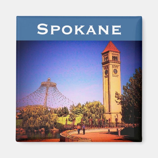 Imán Spokane (Park) Magnet (Frente)