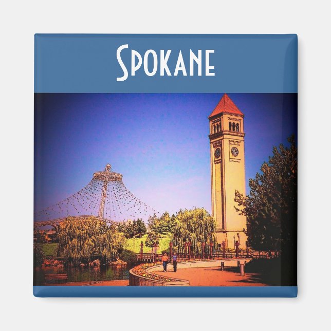 Imán Spokane (Park) Magnet (Frente)