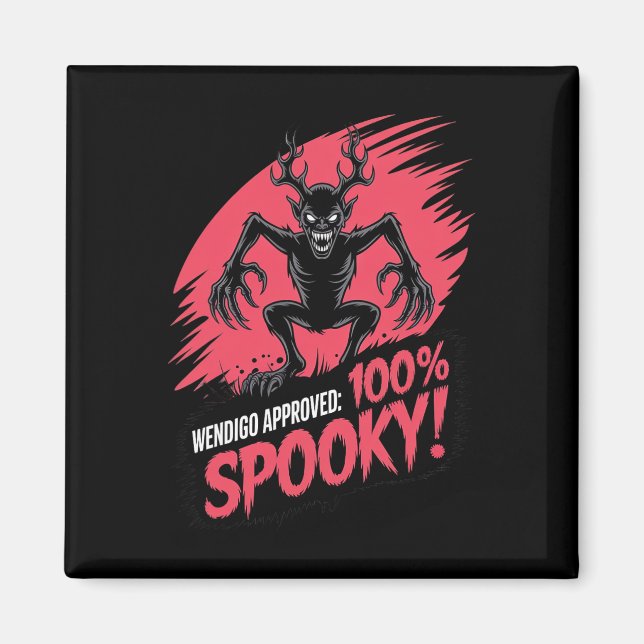Imán Spooky Wendigo aprobado para los entusiastas de Ha (Frente)
