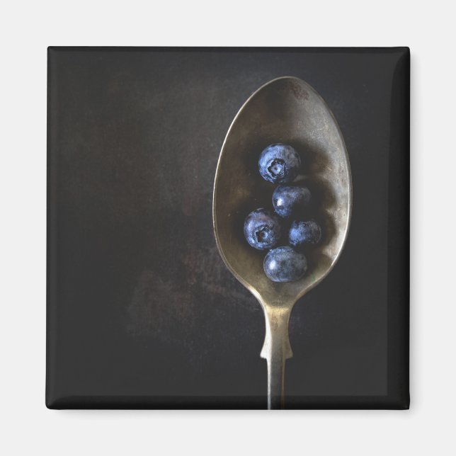 IMÁN "SPOON OF BLUEBERRIES" REFRIGERADOR DE ALIMENTOS M (Frente)