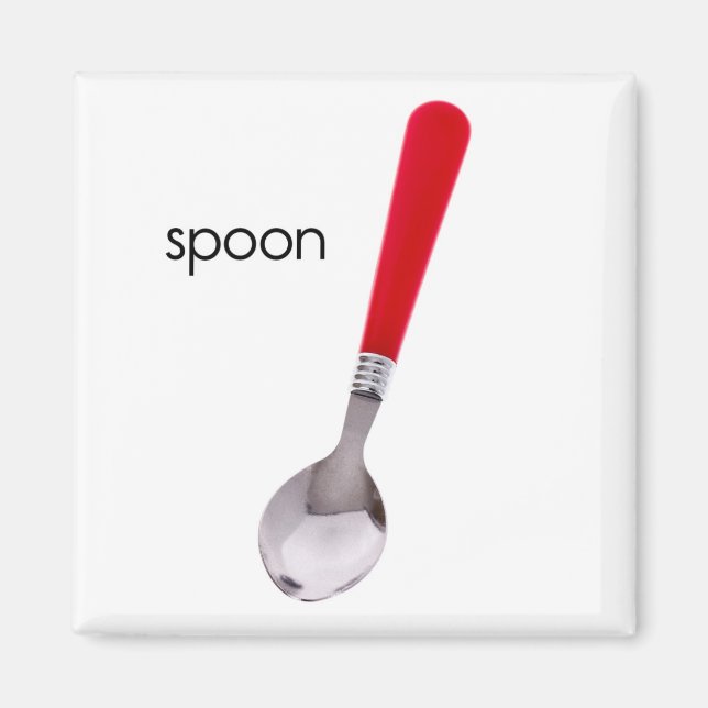Imán Spoon Refrigerator Magnet (Frente)