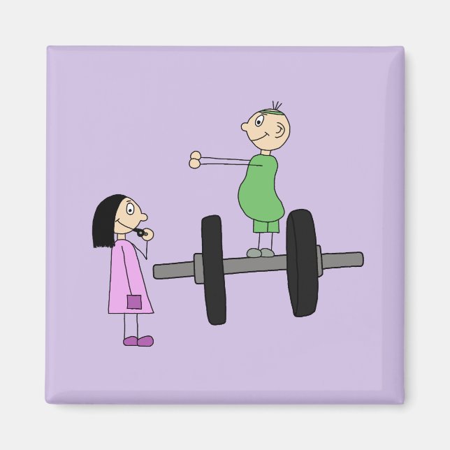 Imán Sportliches Paar (Frente)