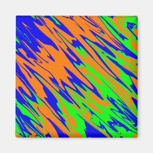 Imán Spray Paint Orange Blue Lime