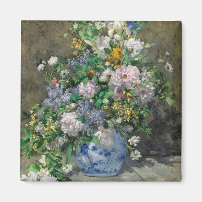 Imán Spring Bouquet, 1866 por Pierre-Auguste Renoir (Frente)