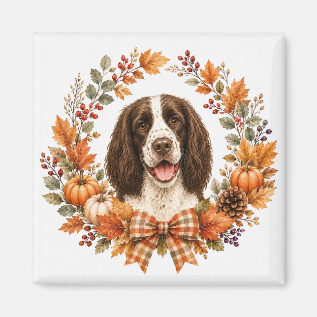 Imán Springer Spaniel Otoño (Frente)