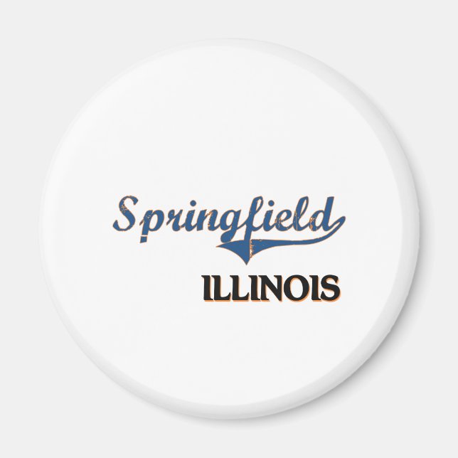 Imán Springfield Illinois City Classic (Frente)