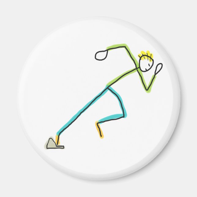 Imán Sprinter Stickman (Frente)