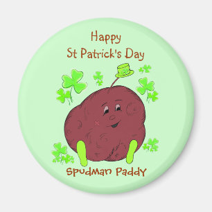 Imán Spudman Paddy Día de San Patricio