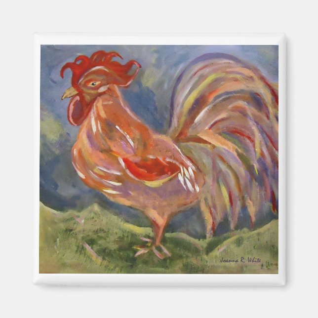 Imán Spunky Rooster Magnet (Frente)