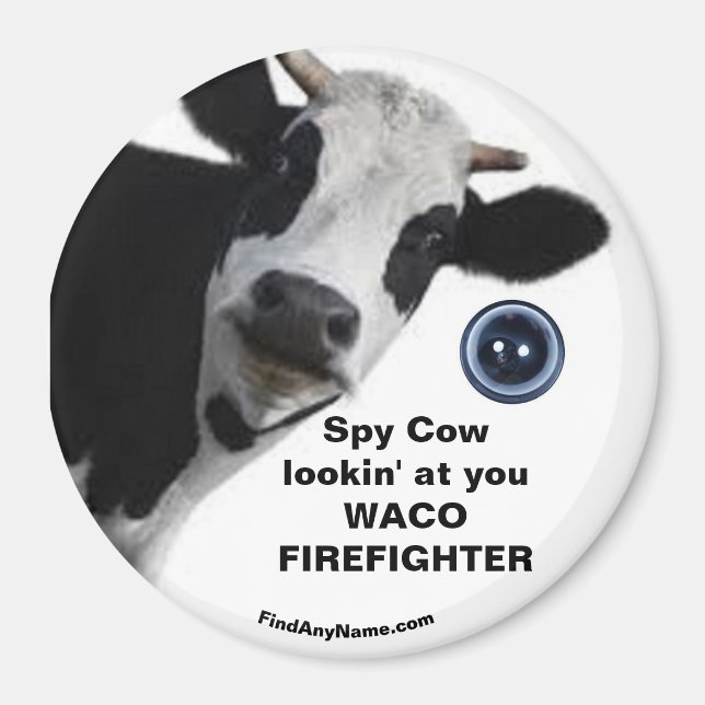 Imán Spy Cow te mira (Frente)