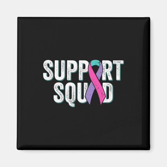 Imán Squad de apoyo al cáncer1 (Frente)