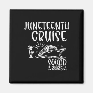 Imán Squad de crucero del día de Juneteenth 2025 Día fe
