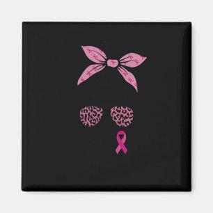 Imán Squad Messy Bun Leopard Pink Breast Cancer