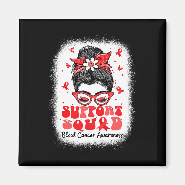 Imán Squad Messy Bun mariposa Mariposa Cinta roja (Frente)