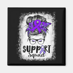 Imán Squad Messy Bun Purple Warrioror Epilepsy A